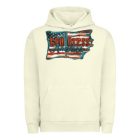 Pigment Pistachio God Bless America Urban Hoodie - FaDigitalArtStudio