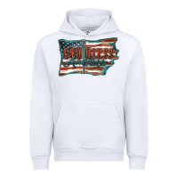 White God Bless America Urban Hoodie - FaDigitalArtStudio