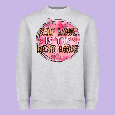 Self Love Is The Best Love Heavyweight Sweatshirt Designed By Maliassmallbusiness