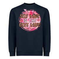 Navy self love is the best love Heavyweight Sweatshirt - MaliasSmallBusiness