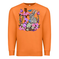 Carrot Easter eggs and Bunny with Cross Easter Day Premium Sweatshirt - HowdyJamesFarm