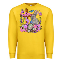 Lemon Easter eggs and Bunny with Cross Easter Day Premium Sweatshirt - HowdyJamesFarm