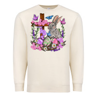 Sandshell Easter eggs and Bunny with Cross Easter Day Premium Sweatshirt - HowdyJamesFarm