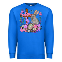 True Royal Easter eggs and Bunny with Cross Easter Day Premium Sweatshirt - HowdyJamesFarm