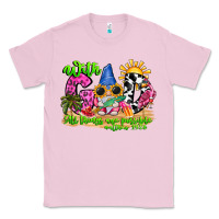 Bubblegum Pink with god all things are possible summer Classic Tee - CowhideDigitalArt