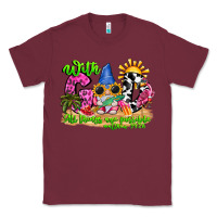 Burgundy with god all things are possible summer Classic Tee - CowhideDigitalArt