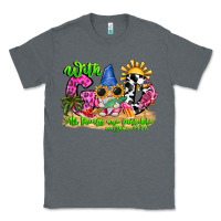 Charcoal Heather with god all things are possible summer Classic Tee - CowhideDigitalArt