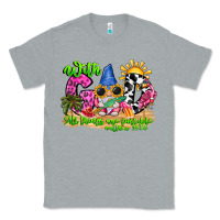 Heather Grey with god all things are possible summer Classic Tee - CowhideDigitalArt