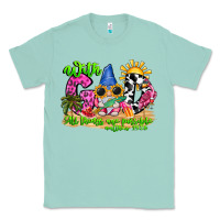 Seafoam with god all things are possible summer Classic Tee - CowhideDigitalArt