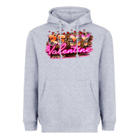 Heather Grey be my valentine Heavyweight Hoodie - HowdyJamesFarm