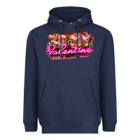 Navy be my valentine Heavyweight Hoodie - HowdyJamesFarm