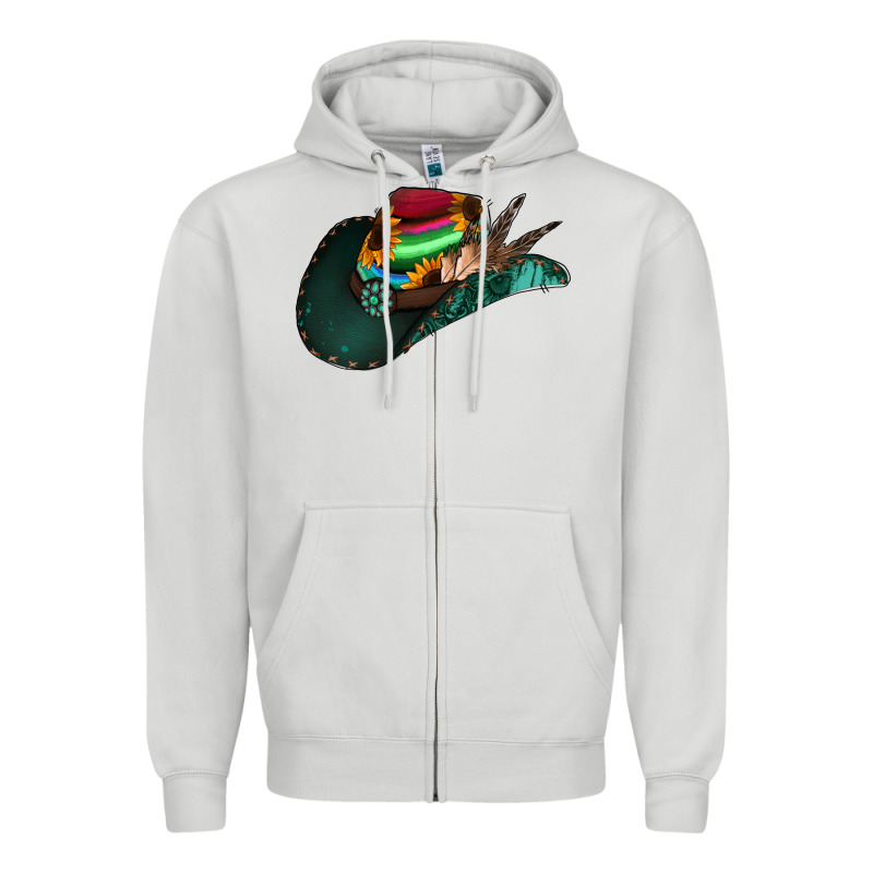 Aztec Sunflower Cowboy Hat Zipper Hoodie by Bettercallsaul | Teevron