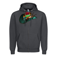 Smoke Aztec Sunflower Cowboy Hat Zipper Hoodie - Bettercallsaul