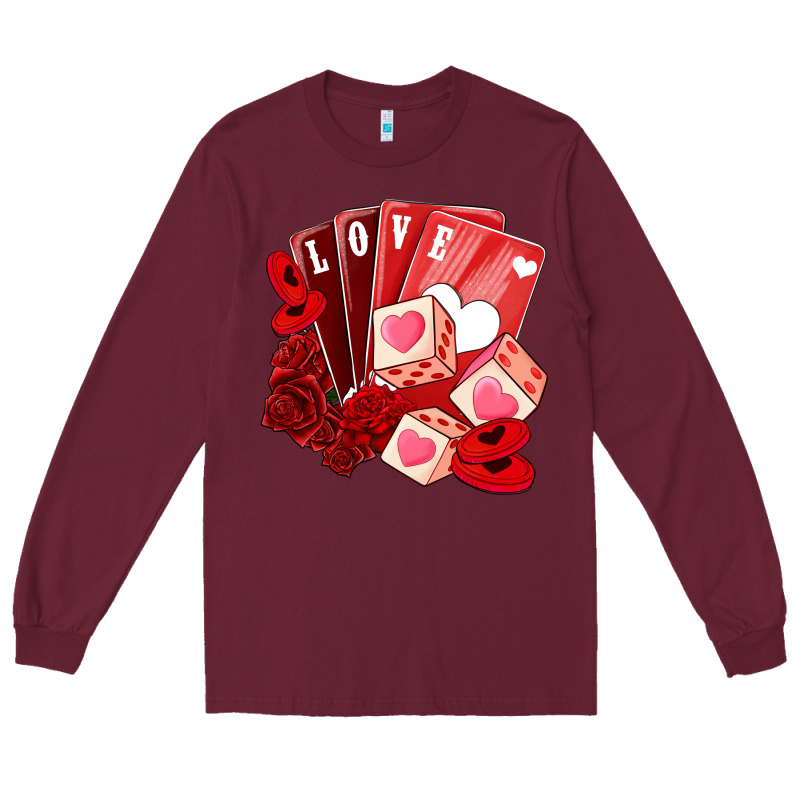 Valentines Day Feeling Lucky Long Sleeve Tee by NancyCooperArtShop | Teevron