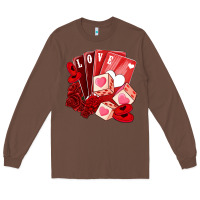Chestnut valentines day feeling lucky Long Sleeve Tee - NancyCooperArtShop