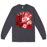 Smoke valentines day feeling lucky Long Sleeve Tee - NancyCooperArtShop