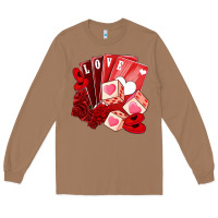 Toasted Coconut valentines day feeling lucky Long Sleeve Tee - NancyCooperArtShop