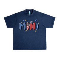 Navy 4th july mini Urban Heavy Tee - MaliasSmallBusiness