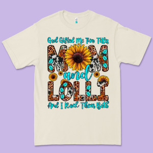 God Gifted Me Two Titles Mom And Lolli  And I Rock Premium Tee Designed By Jahusdesignshop