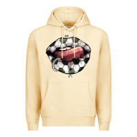 Pina Colada Soccer lips Premium Hoodie - HowdyJamesFarm