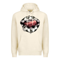 Tofu Soccer lips Premium Hoodie - HowdyJamesFarm