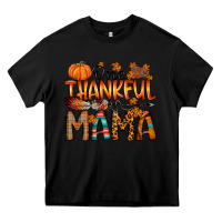 Black one thankful mama Heavy Core Tee - RacoonDesign