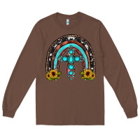 Chestnut cross rainbow Long Sleeve Tee - JahusDesignShop