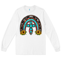White cross rainbow Long Sleeve Tee - JahusDesignShop
