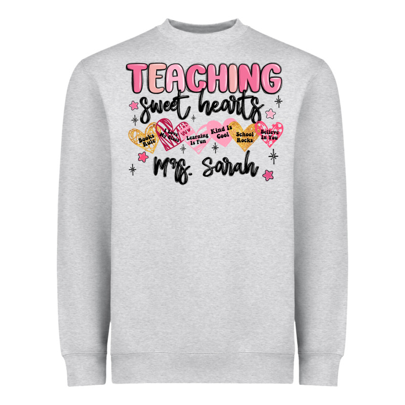 Teaching Sweet Hearts Heavyweight Sweatshirt by MaliasSmallBusiness | Teevron