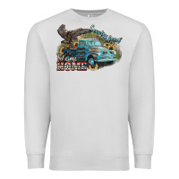 Dove Grey Truck USA country road take me home 4th of july Premium Sweatshirt - HowdyJamesFarm
