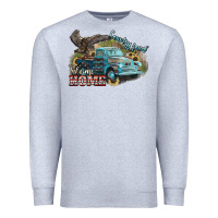 Heather Grey Truck USA country road take me home 4th of july Premium Sweatshirt - HowdyJamesFarm