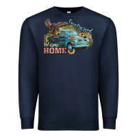 Navy Truck USA country road take me home 4th of july Premium Sweatshirt - HowdyJamesFarm