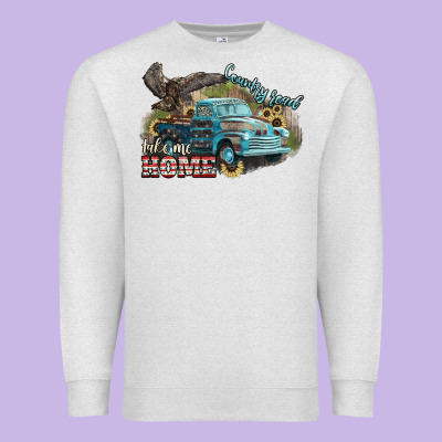 Truck Usa Country Road Take Me Home 4th Of July Premium Sweatshirt Designed By Howdyjamesfarm