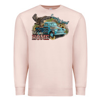 Pale Pink Truck USA country road take me home 4th of july Premium Sweatshirt - HowdyJamesFarm