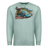 Seafoam Truck USA country road take me home 4th of july Premium Sweatshirt - HowdyJamesFarm