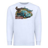 White Truck USA country road take me home 4th of july Premium Sweatshirt - HowdyJamesFarm