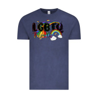 Vintage Denim lgbtq  friendly Vintage Tee - MaliasSmallBusiness