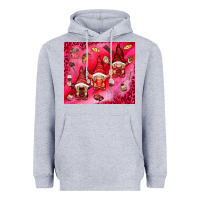 Heather Grey gnomies with food elements tumbler hjf Heavyweight Hoodie - HowdyJamesFarm