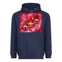 Navy gnomies with food elements tumbler hjf Heavyweight Hoodie - HowdyJamesFarm