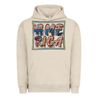 Pigment French Oak America Urban Hoodie - FaDigitalArtStudio
