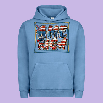 America Urban Hoodie Designed By Fadigitalartstudio