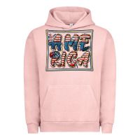 Pigment Salmon America Urban Hoodie - FaDigitalArtStudio