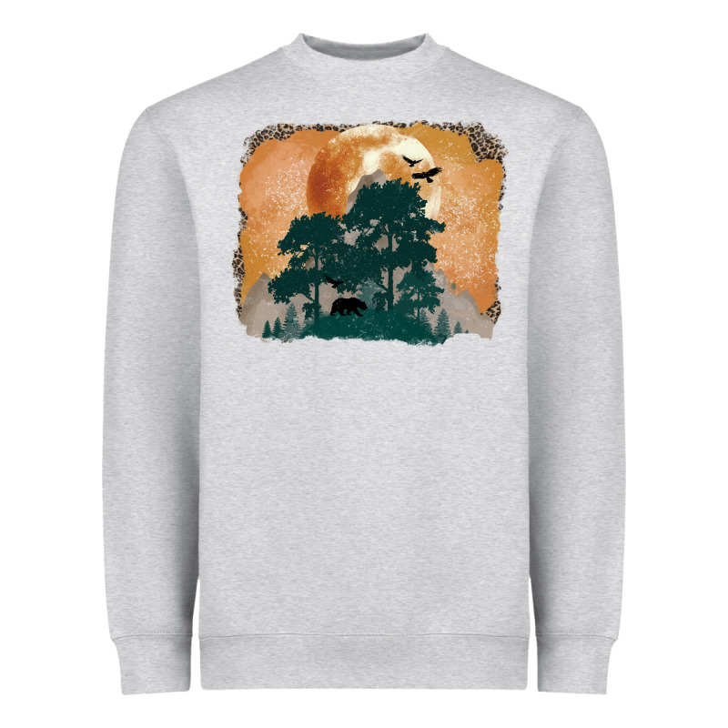 Wilderness Leopard Heavyweight Sweatshirt by MaliasSmallBusiness | Teevron