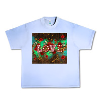 Grape Ice love  and leopard with keys Urban Heavy Tee - AdoDesignShop