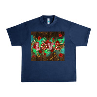 Navy love  and leopard with keys Urban Heavy Tee - AdoDesignShop