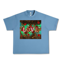 Pebble Blue love  and leopard with keys Urban Heavy Tee - AdoDesignShop