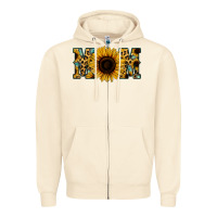 Sandshell Leopard Sunflower Gemstone Mom Zipper Hoodie - Bettercallsaul