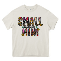 Cream small business mini Heavy Core Tee - CowhideDigitalArt