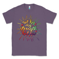 Lavender not by my strength but his Classic Tee - MaliasSmallBusiness