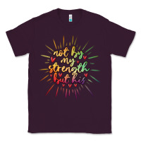 Plum not by my strength but his Classic Tee - MaliasSmallBusiness